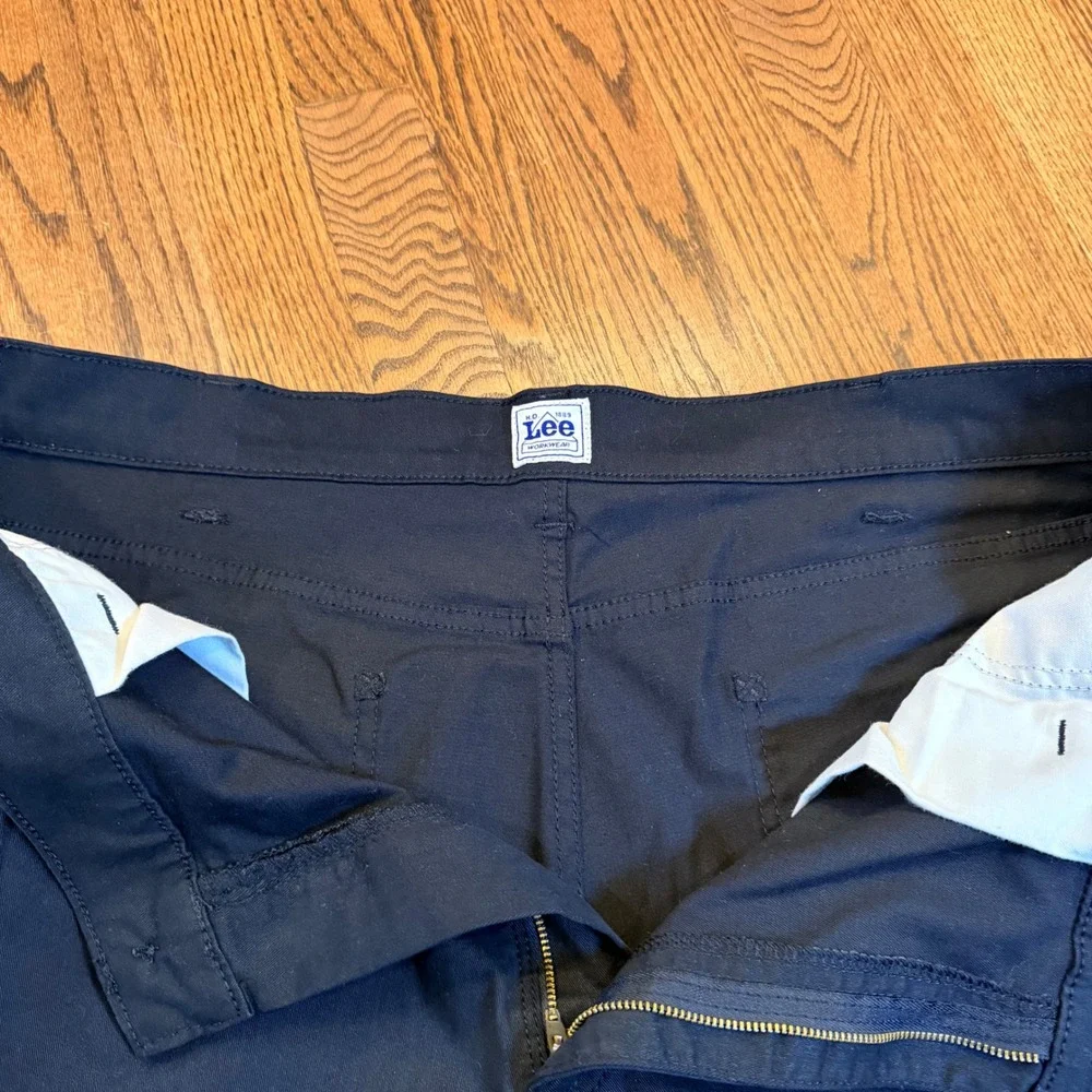 Lee Workwear Carpenter Pants‎ Utility Pockets 42x32 Black Baggy Workwear